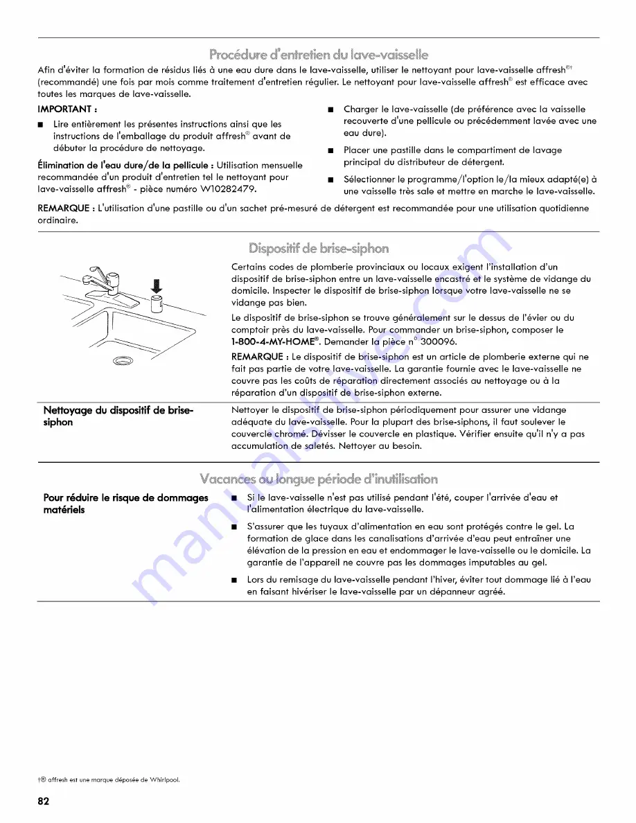 Kenmore ULTRACLEAN 665.1281 Series Use & Care Manual Download Page 82