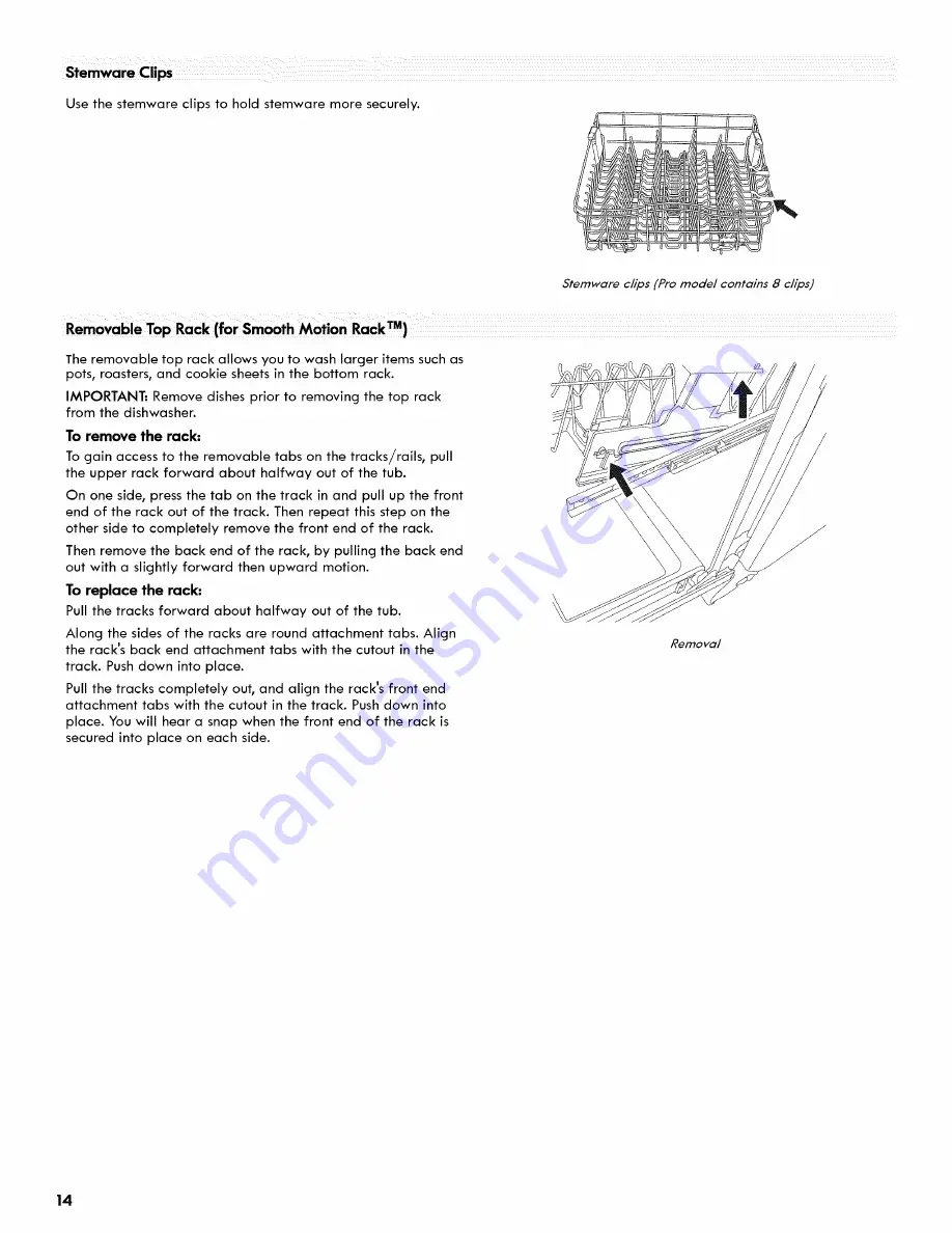 Kenmore Ultraclean 665.1479 series Use & Care Manual Download Page 14