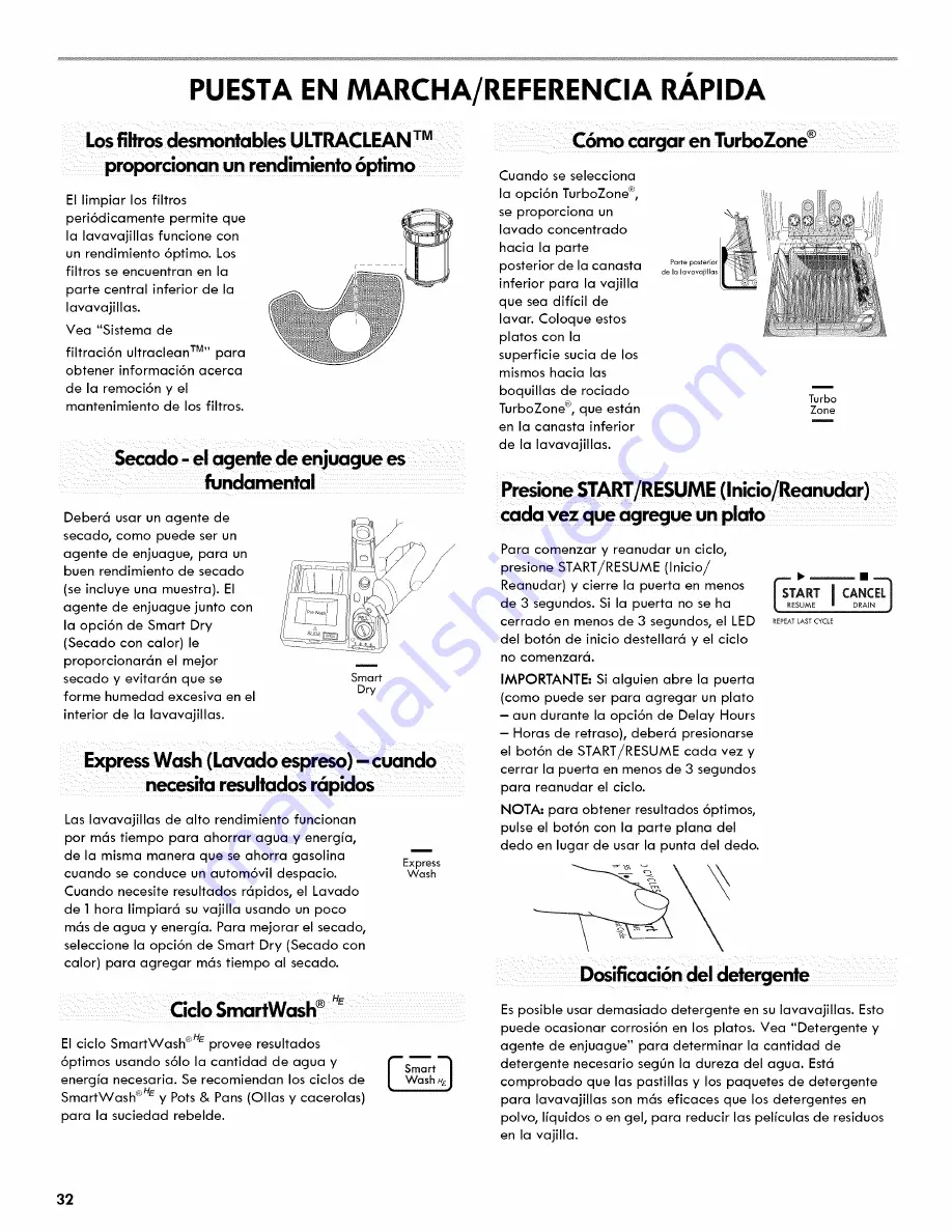 Kenmore Ultraclean 665.1479 series Скачать руководство пользователя страница 32