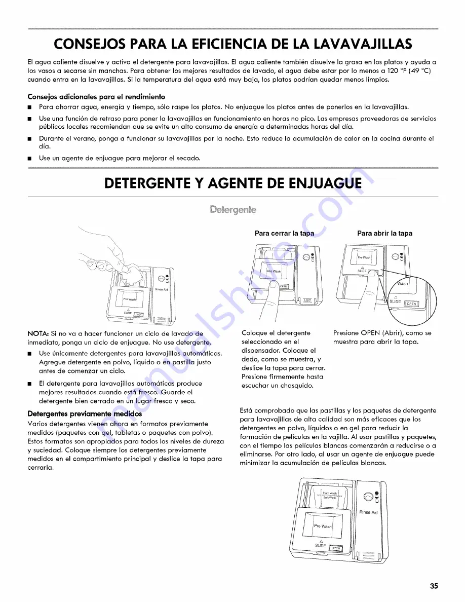 Kenmore Ultraclean 665.1479 series Use & Care Manual Download Page 35