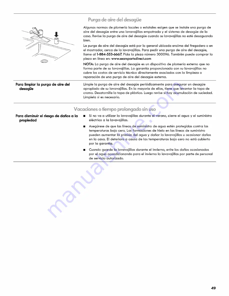 Kenmore Ultraclean 665.1479 series Скачать руководство пользователя страница 49