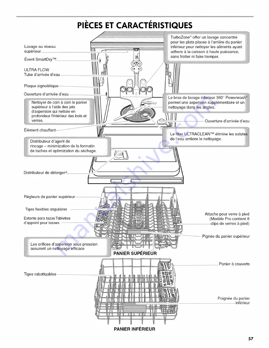 Kenmore Ultraclean 665.1479 series Use & Care Manual Download Page 57