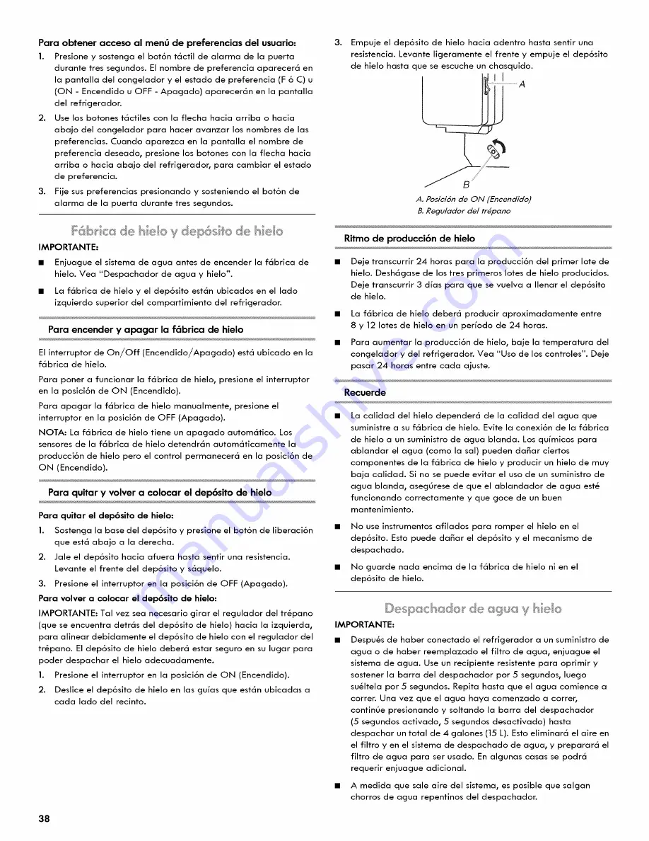 Kenmore W10323094A Скачать руководство пользователя страница 38