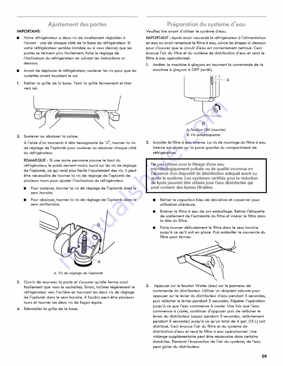 Kenmore W10323094A Скачать руководство пользователя страница 59