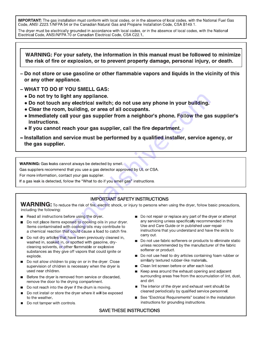 Kenmore W10562370A Installation Instructions Manual Download Page 3