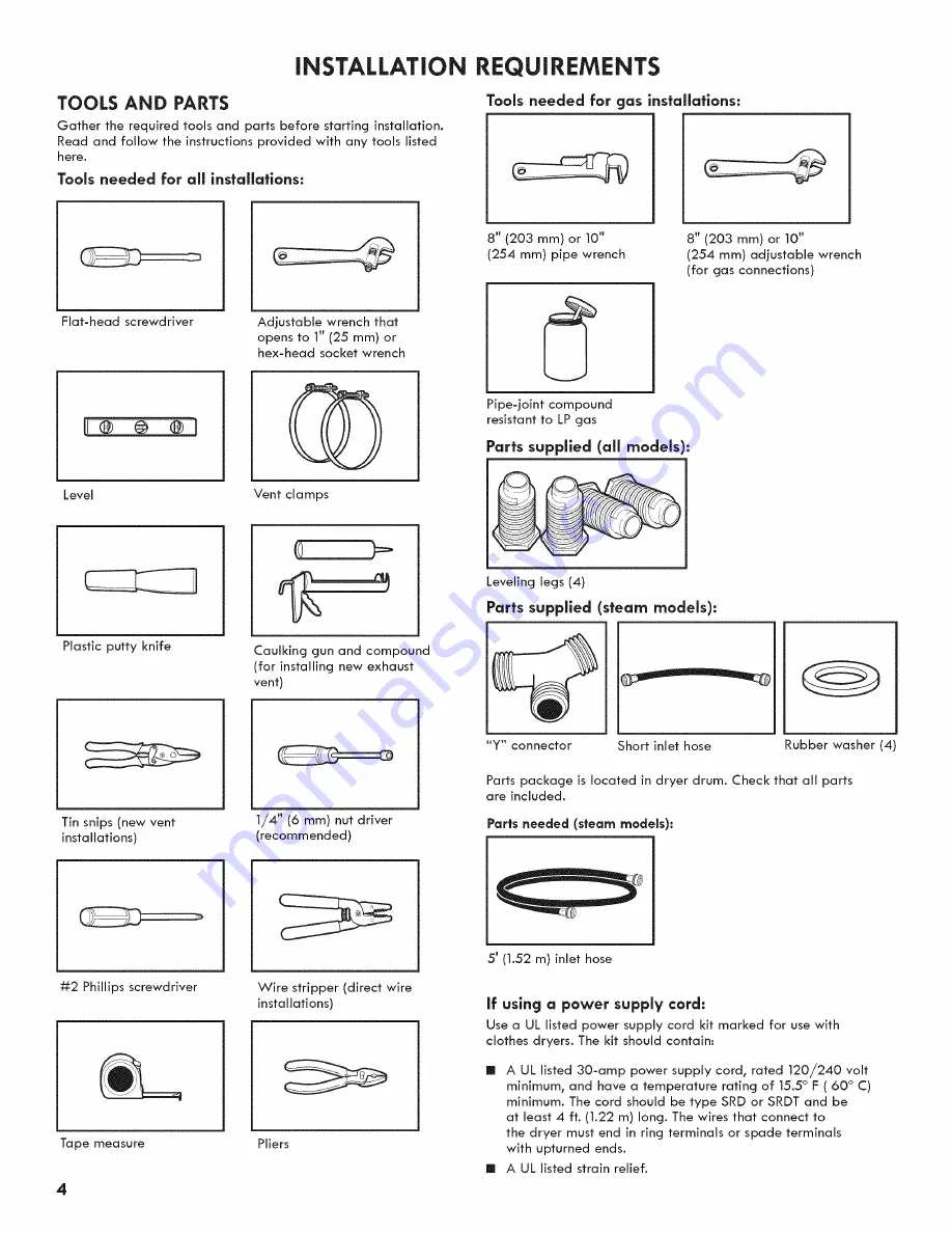 Kenmore w10680149B Скачать руководство пользователя страница 4