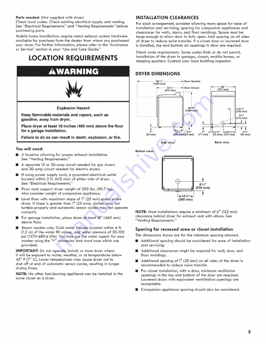 Kenmore w10680149B Installation Instruction Download Page 5