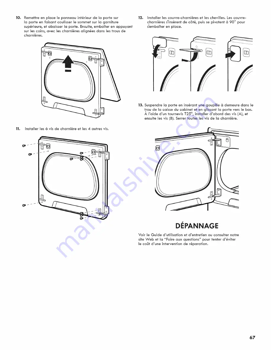 Kenmore w10680149B Installation Instruction Download Page 67