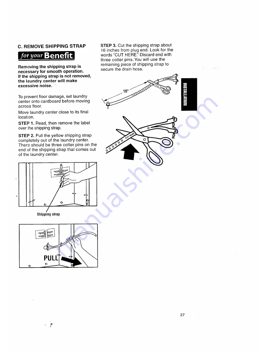 Kenmore Washer/Dryer Скачать руководство пользователя страница 27