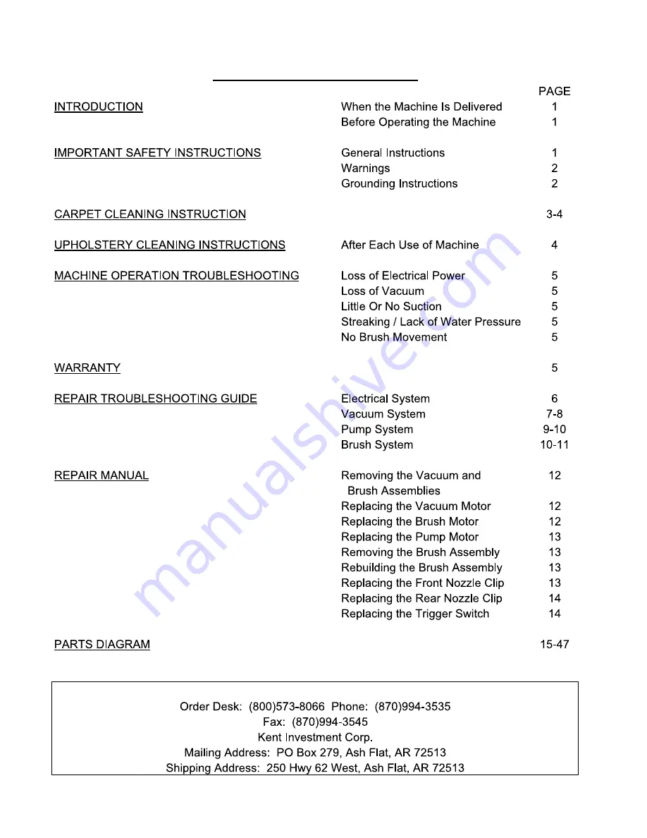 KENT C-4 Manual Download Page 1