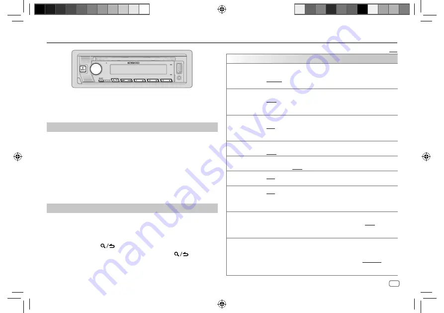 Kenwood 0019048230751 Instruction Manual Download Page 63