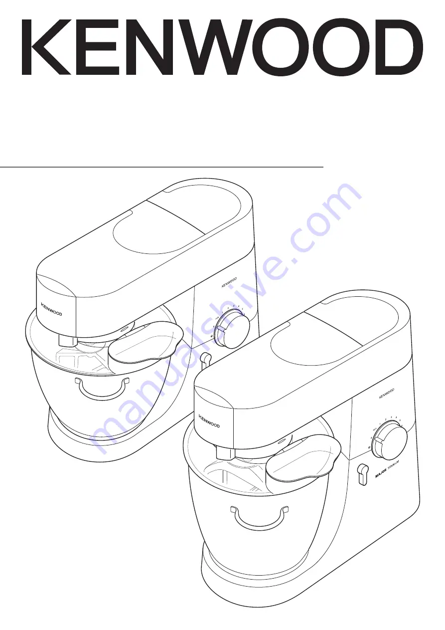 Kenwood 0W20011091 Instructions Manual Download Page 1