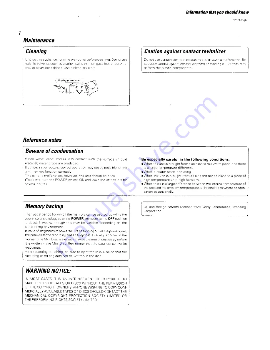 Kenwood 1050MD Instruction Manual Download Page 8