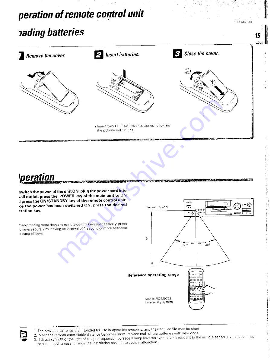 Kenwood 1090MD Instruction Manual Download Page 15