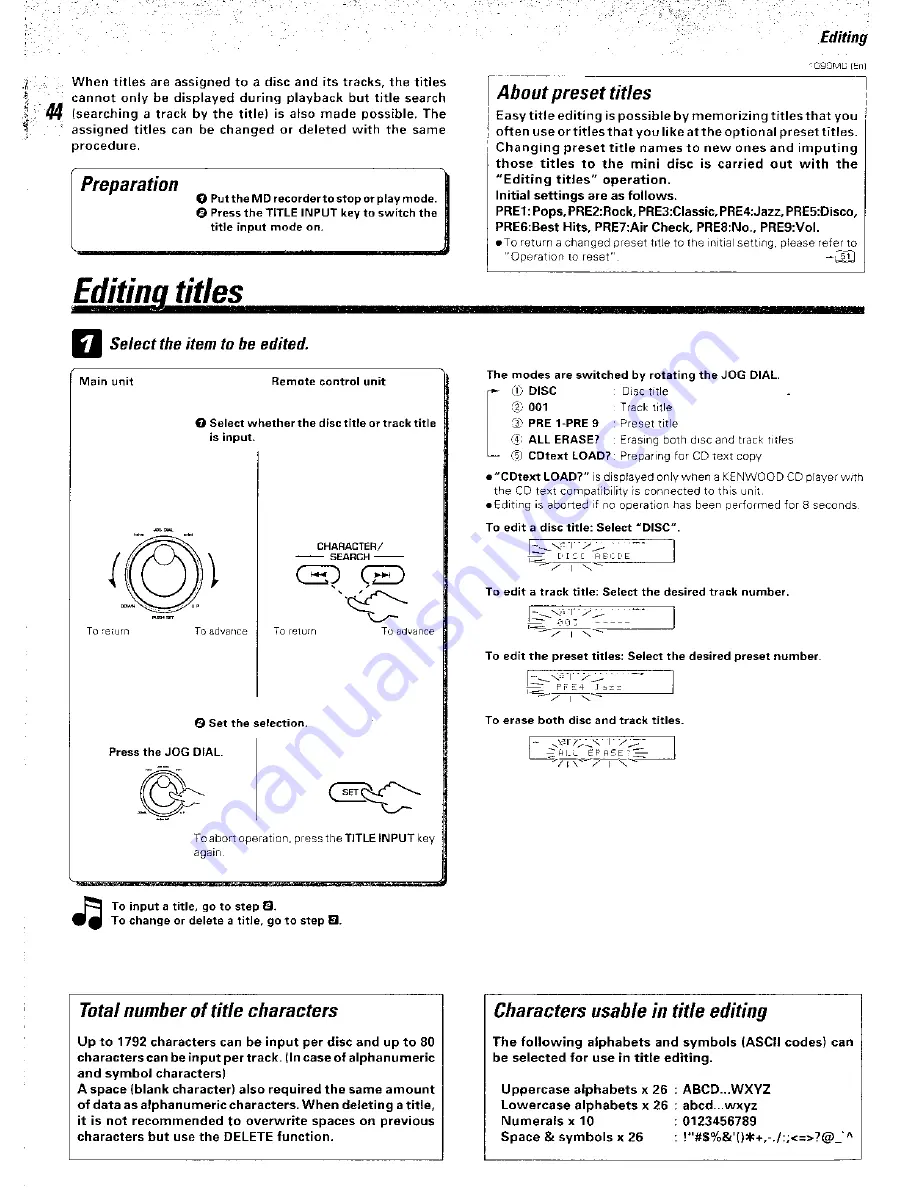 Kenwood 1090MD Instruction Manual Download Page 44