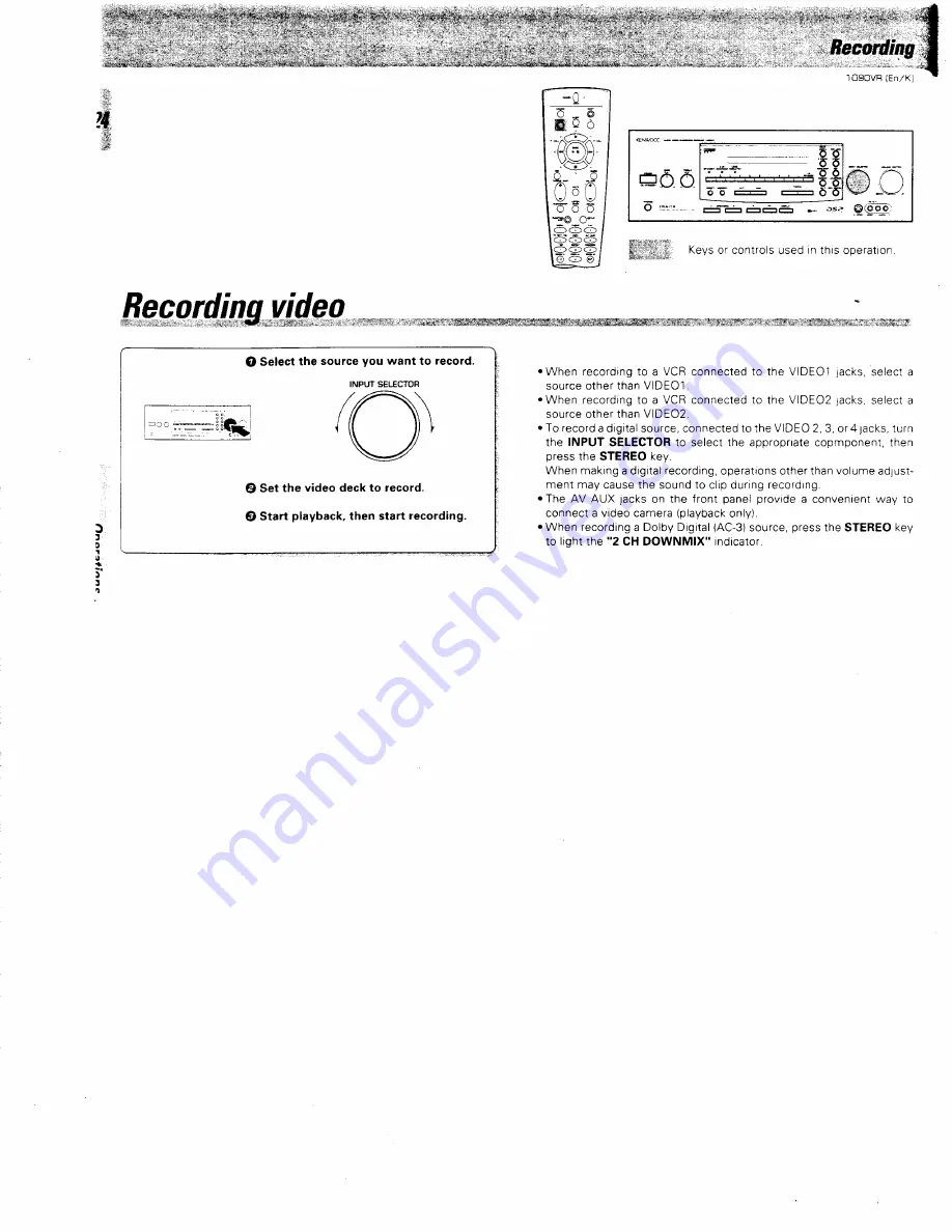 Kenwood 1090VR Instruction Manual Download Page 24