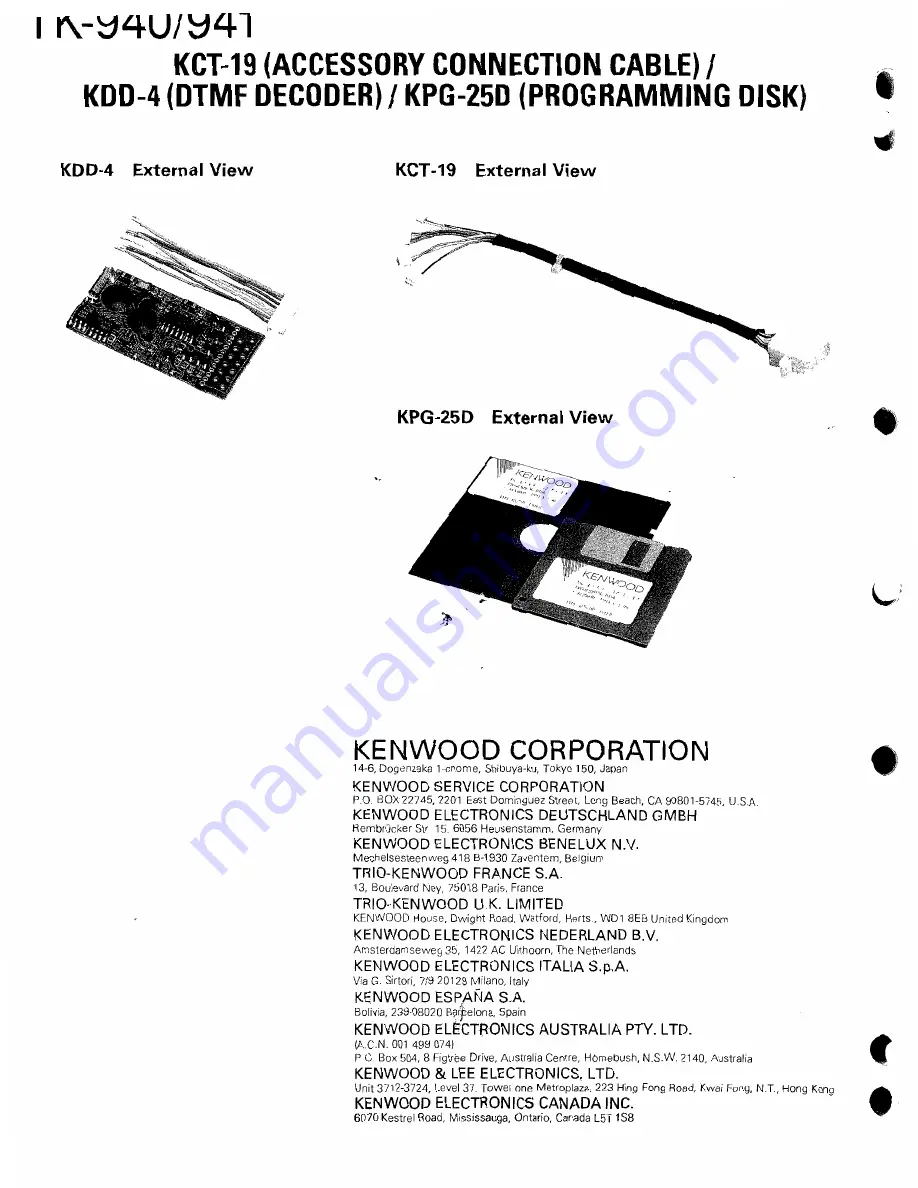 Kenwood 941 Service Manual Download Page 66