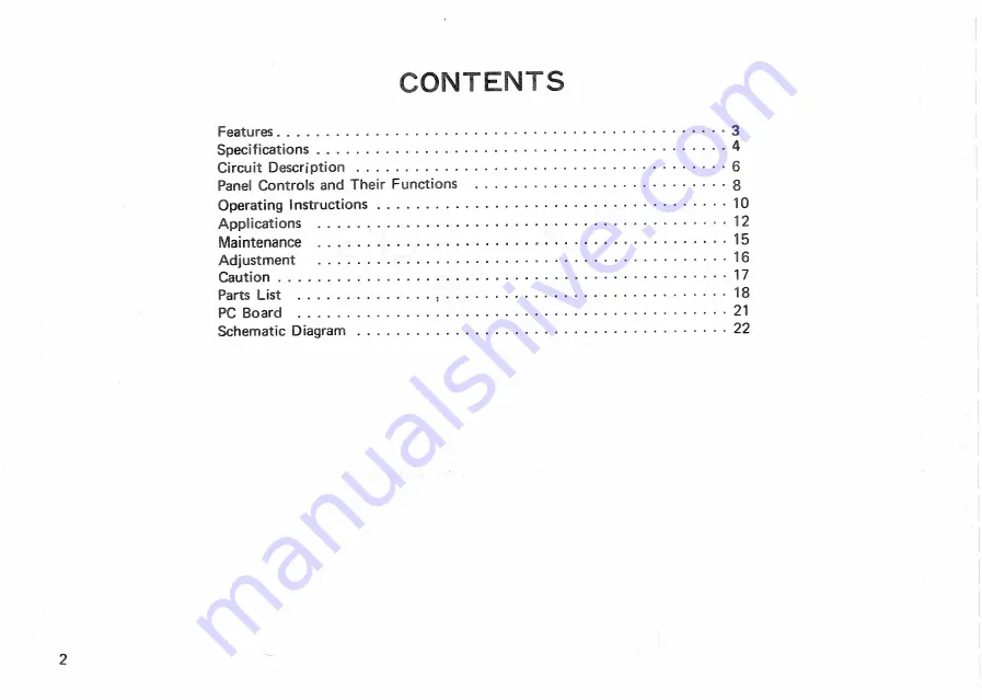 Kenwood AG-203 Instruction Manual Download Page 2