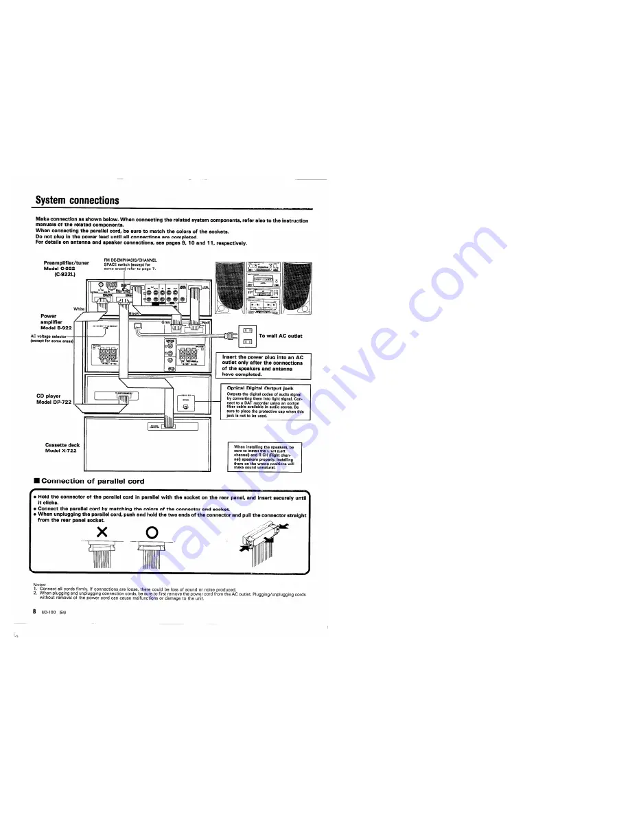 Kenwood B-922 Скачать руководство пользователя страница 8