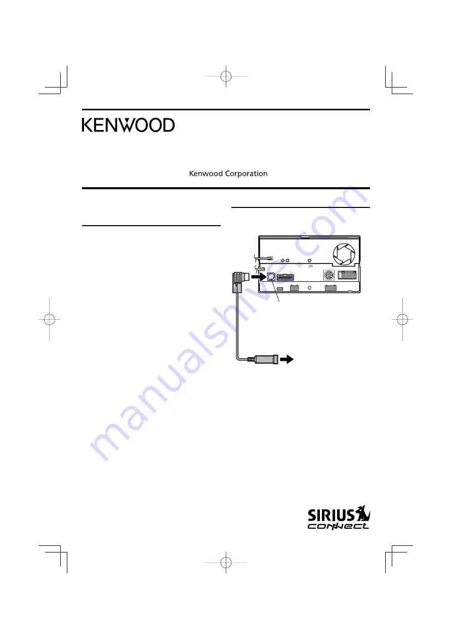 Kenwood CA-SR20V Instruction Manual Download Page 1