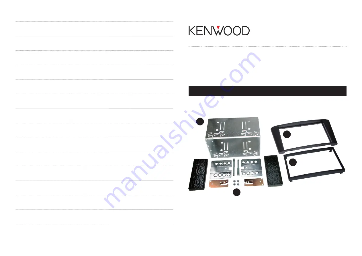 Kenwood CAW 2300-06 Installation Manual Download Page 1