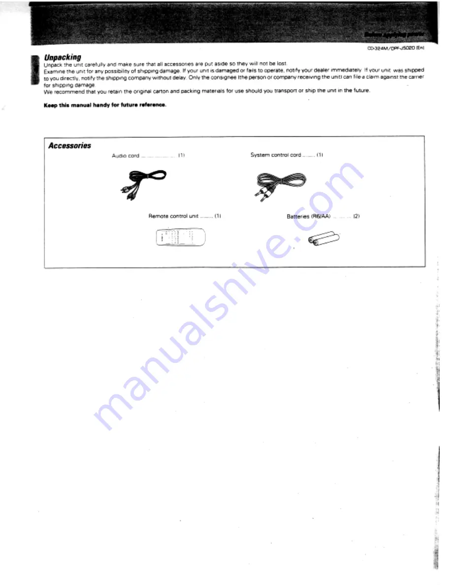 Kenwood CD-324M Скачать руководство пользователя страница 4