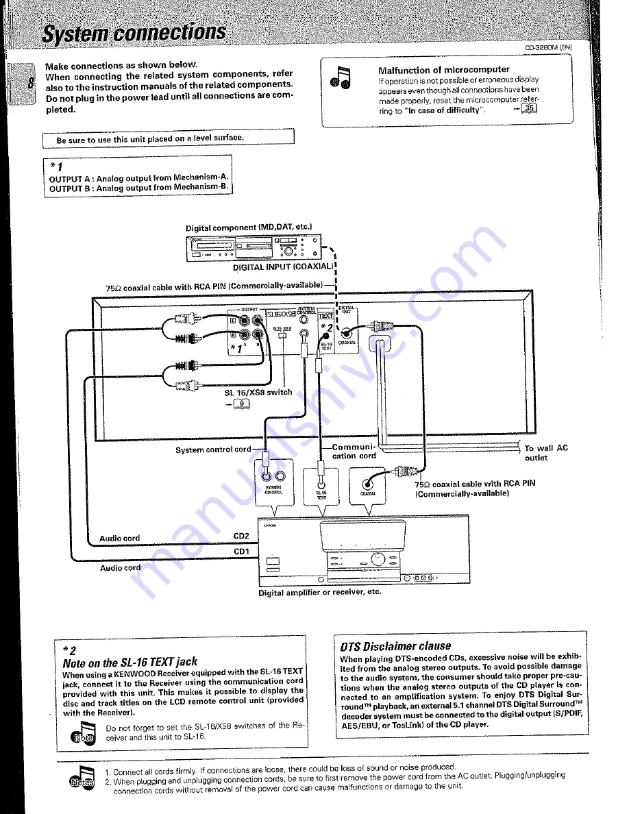 Kenwood CD-3280M Instruction Manual Download Page 8