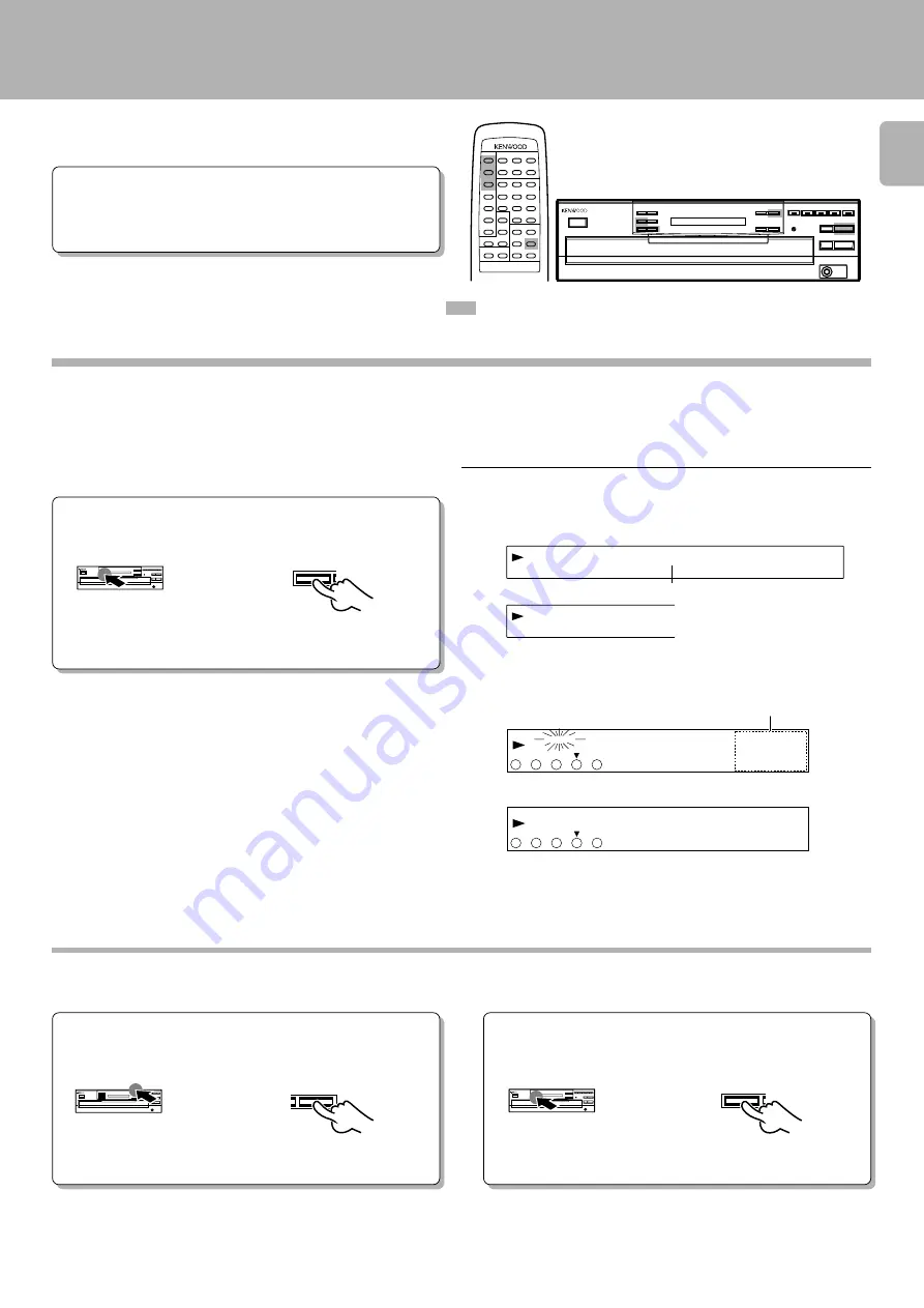 Kenwood CD Series Скачать руководство пользователя страница 17