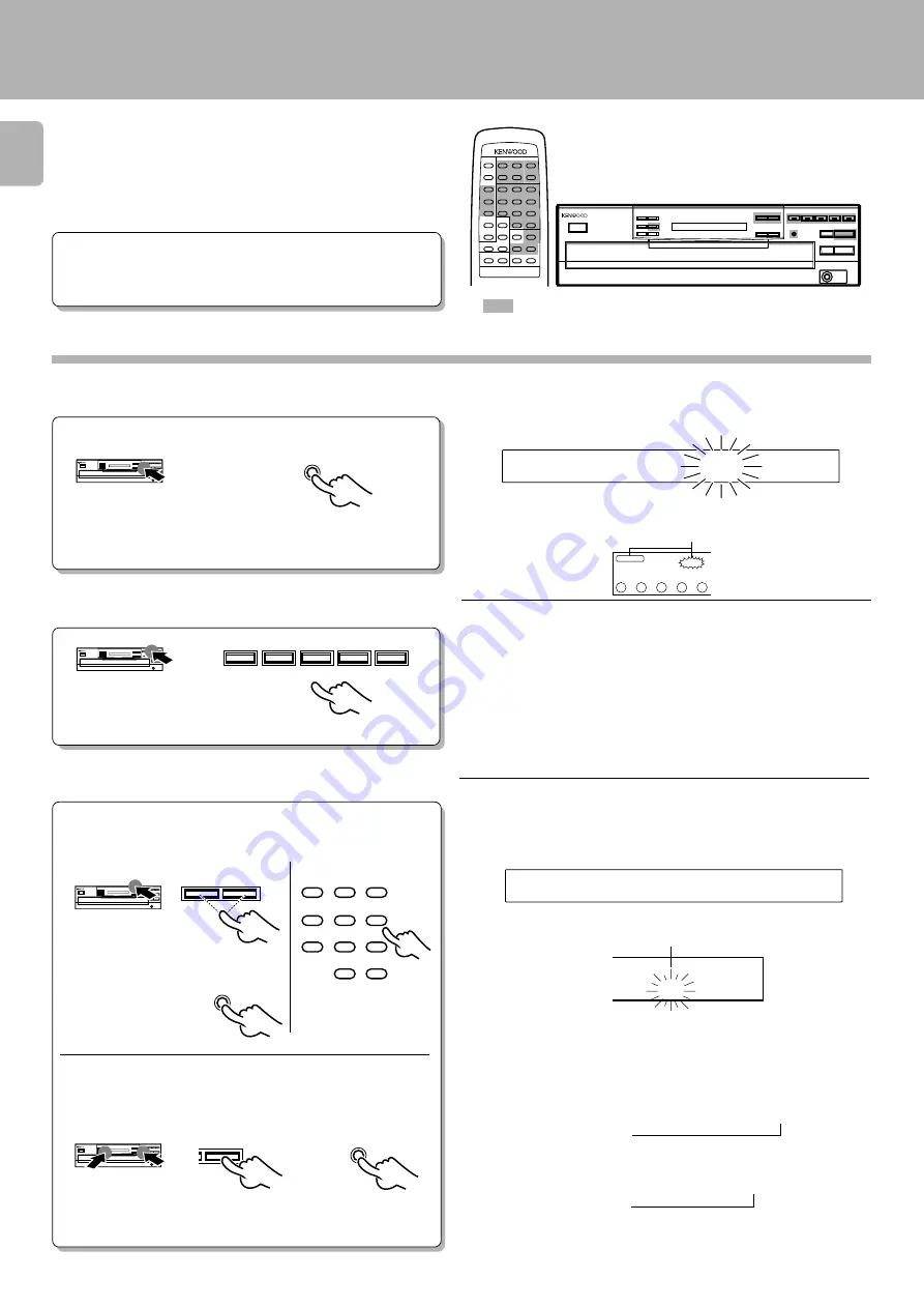 Kenwood CD Series Instruction Manual Download Page 20