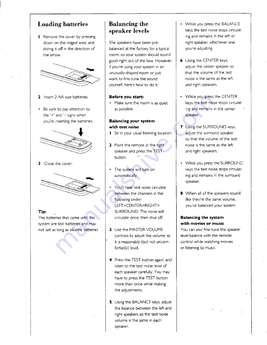 Kenwood CenterStage Setting Up And Using Download Page 11