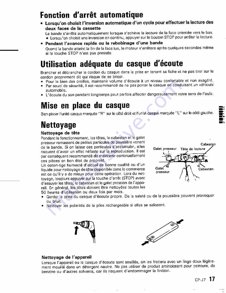 Kenwood CP-J7 Instruction Manual Download Page 21