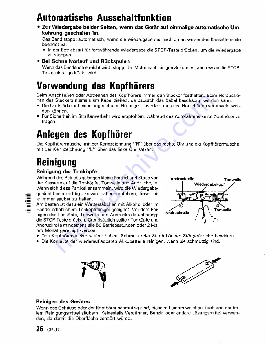 Kenwood CP-J7 Instruction Manual Download Page 30