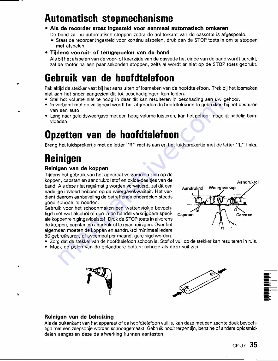 Kenwood CP-J7 Instruction Manual Download Page 39