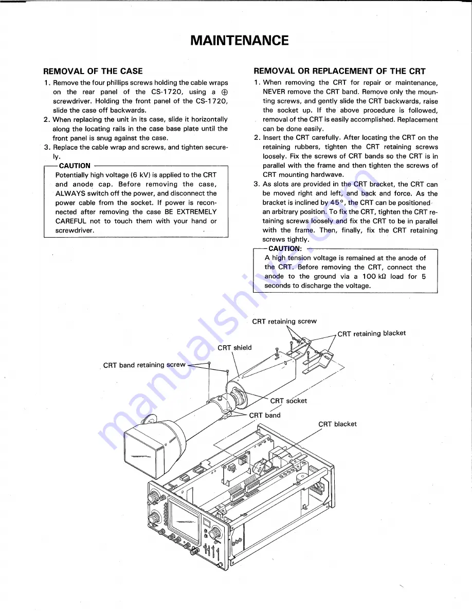 Kenwood CS-1720 Instruction Manual Download Page 24