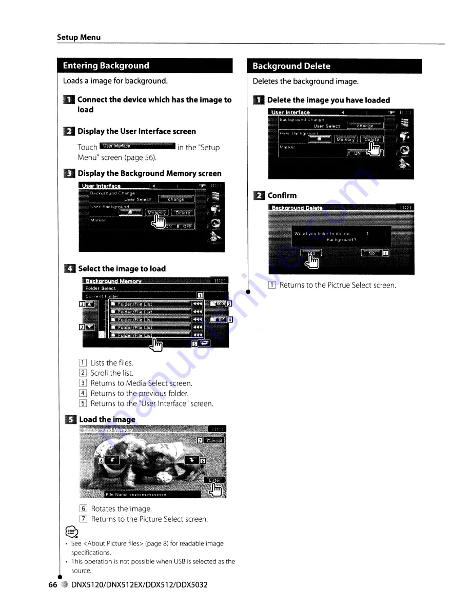 Kenwood DDX-512 - DVD Player With LCD monitor Instruction Manual Download Page 66