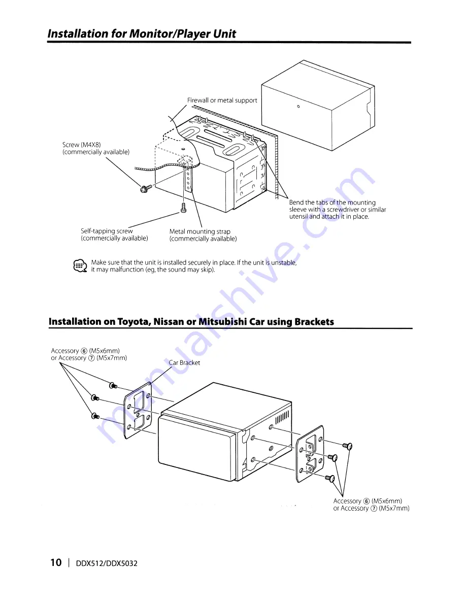 Kenwood DDX-512 - DVD Player With LCD monitor Instruction Manual Download Page 110