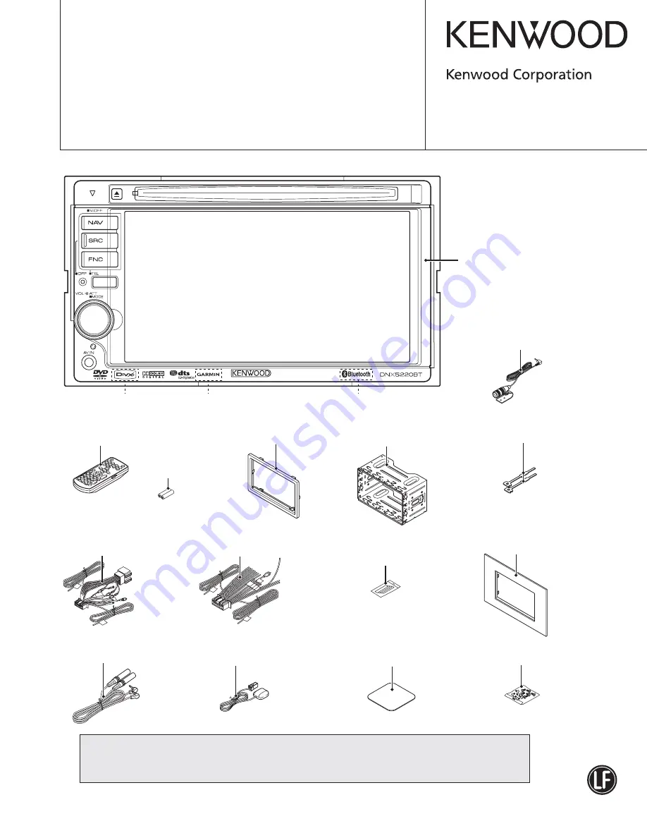 Kenwood DDX-512 - DVD Player With LCD monitor Скачать руководство пользователя страница 1