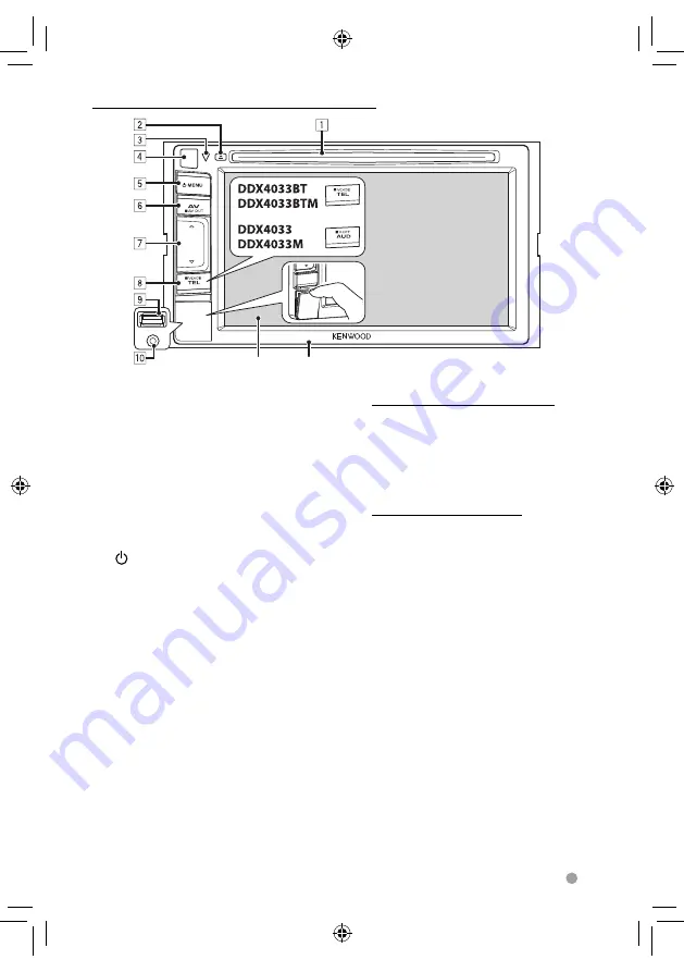 Kenwood DDX4033 Instruction Manual Download Page 9