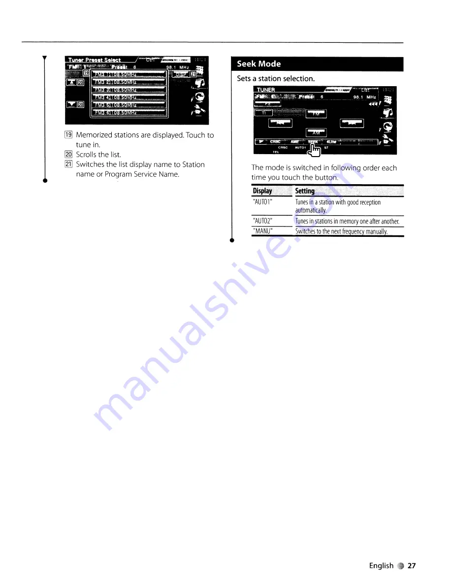 Kenwood DDX5034 Instruction Manual Download Page 27