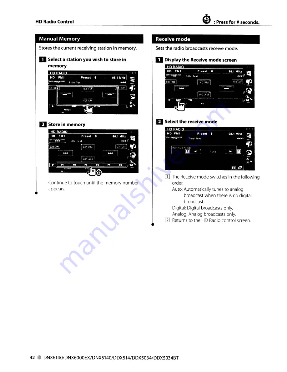 Kenwood DDX5034 Instruction Manual Download Page 42