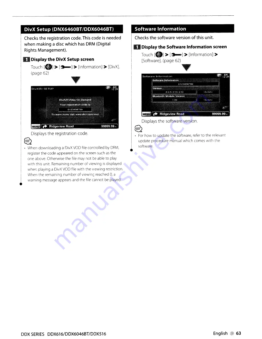 Kenwood DDX516 Скачать руководство пользователя страница 63