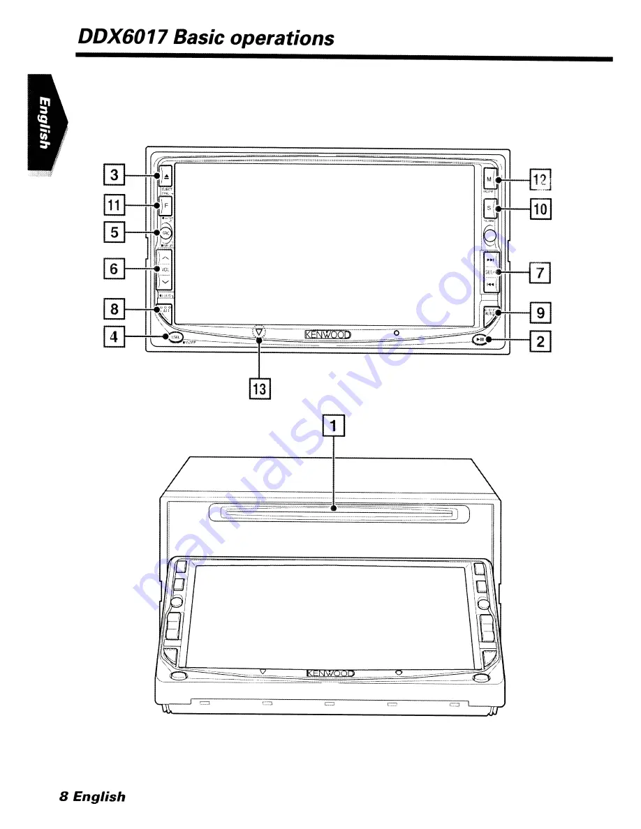 Kenwood DDX6017 Скачать руководство пользователя страница 8