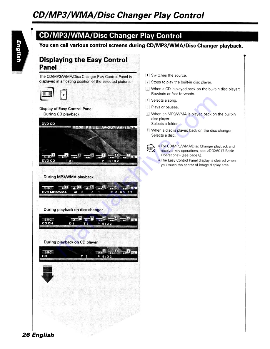 Kenwood DDX6017 Instruction Manual Download Page 26