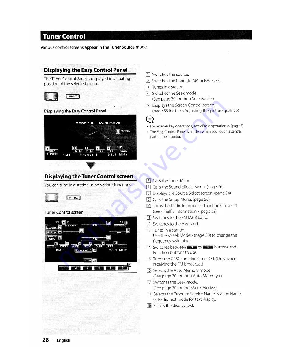 Kenwood DDX6019 - DVD Player With LCD Monitor Скачать руководство пользователя страница 28