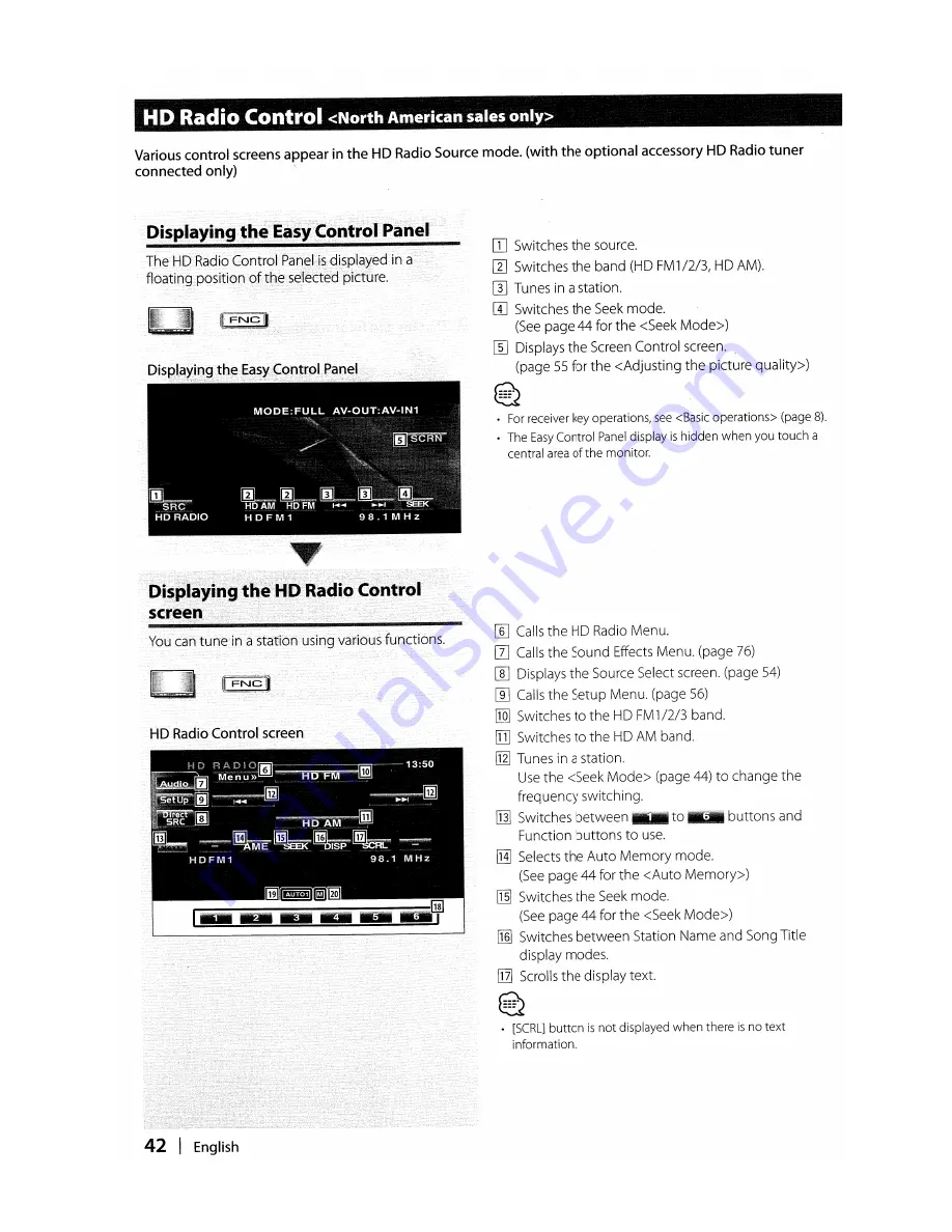 Kenwood DDX6019 - DVD Player With LCD Monitor Instruction Manual Download Page 42