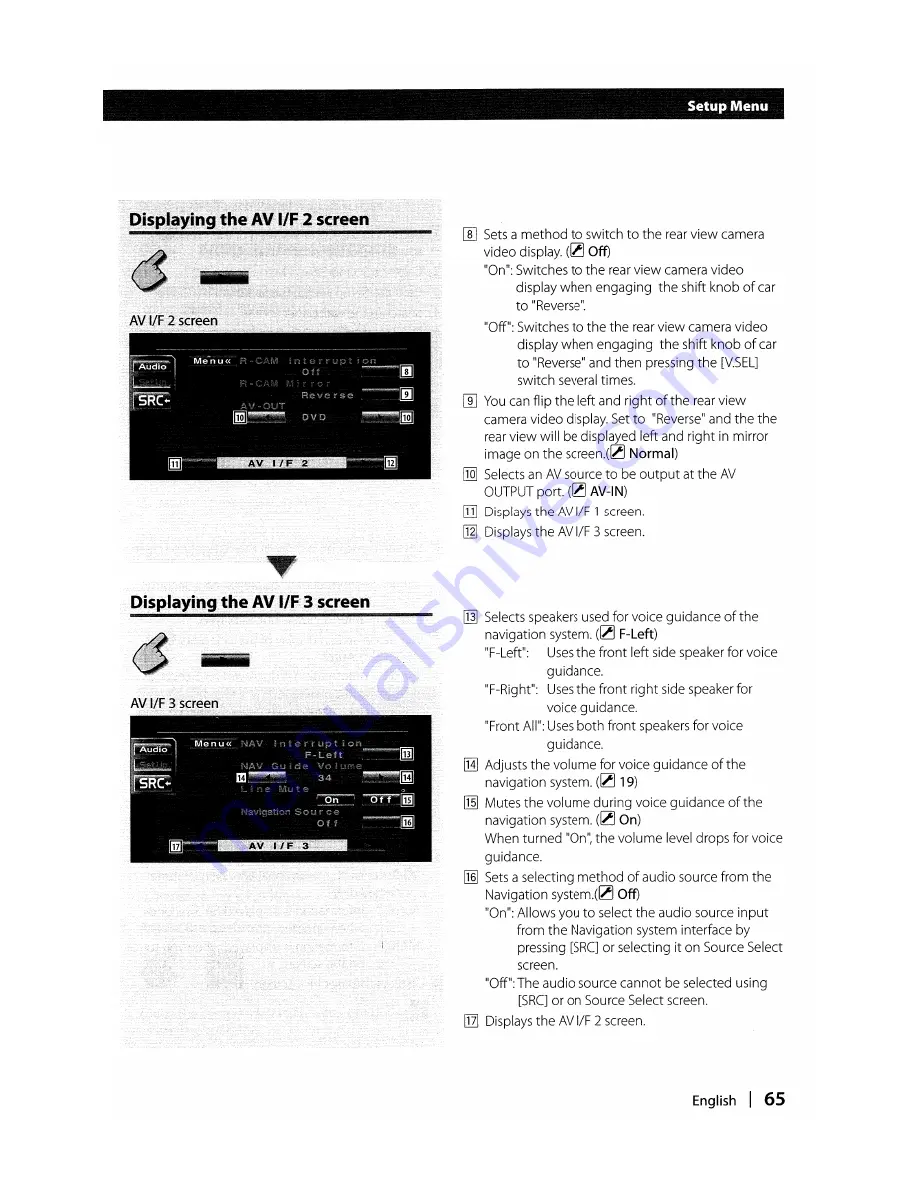 Kenwood DDX6019 - DVD Player With LCD Monitor Instruction Manual Download Page 65