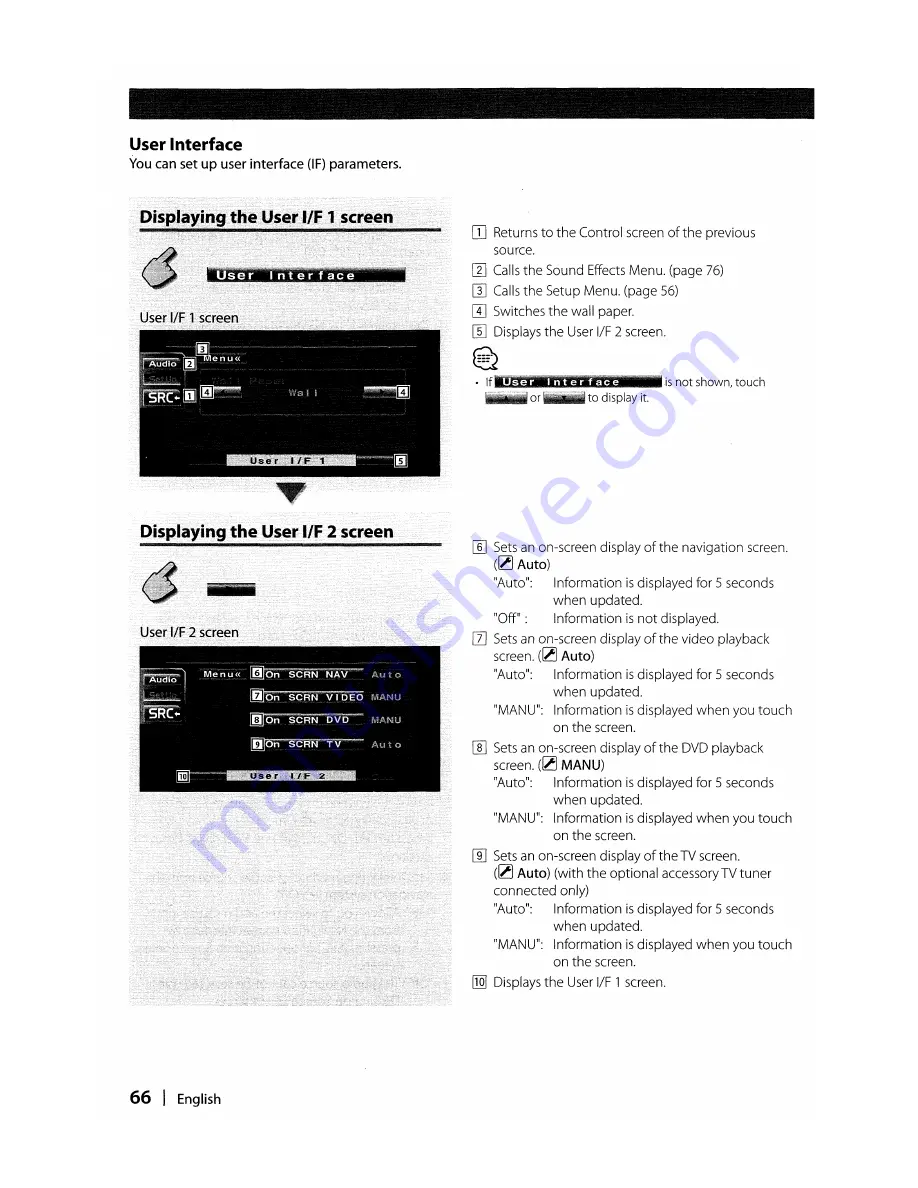 Kenwood DDX6019 - DVD Player With LCD Monitor Instruction Manual Download Page 66