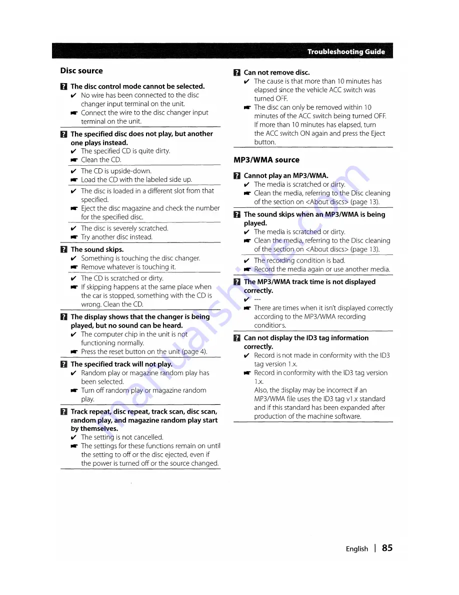 Kenwood DDX6019 - DVD Player With LCD Monitor Instruction Manual Download Page 85