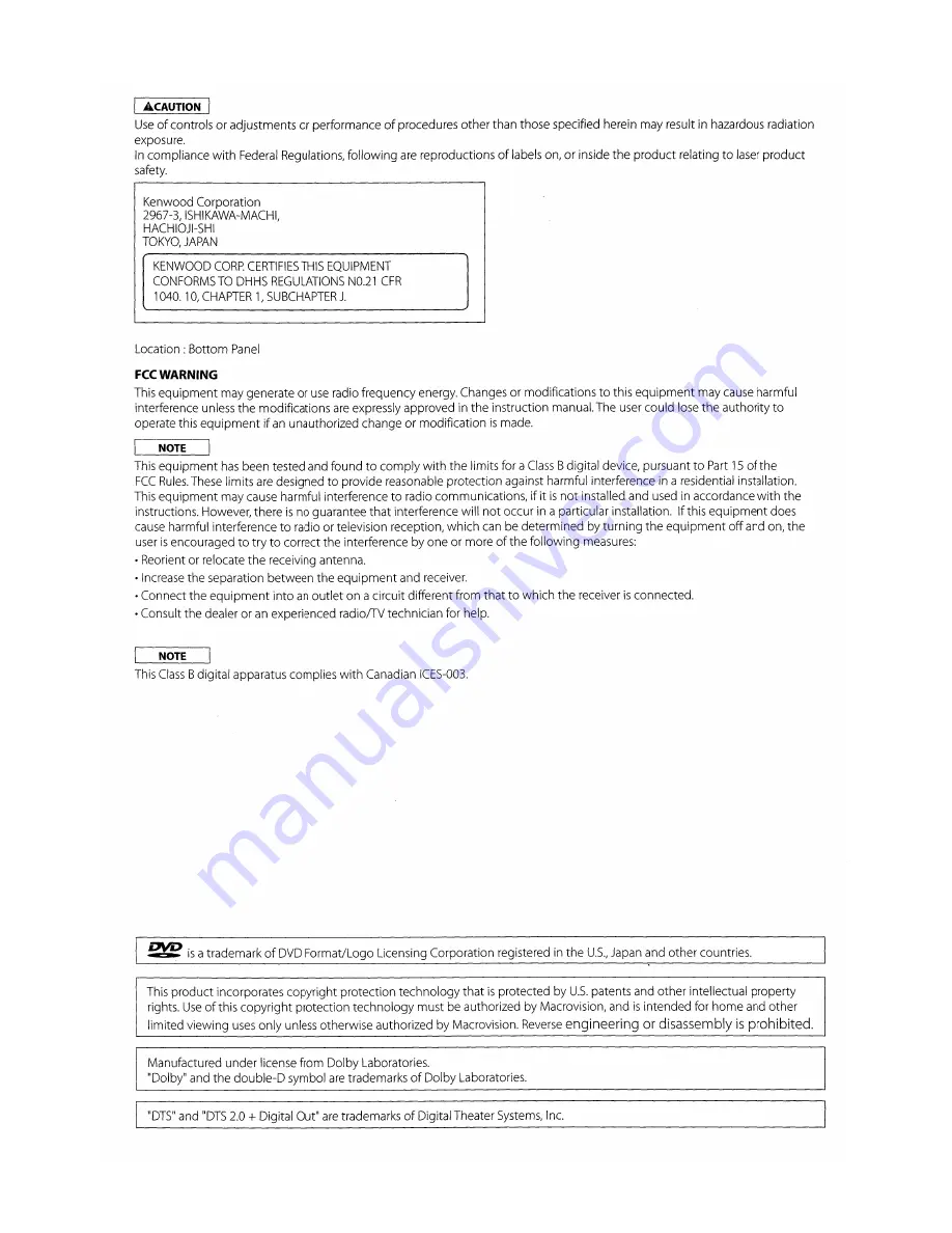 Kenwood DDX6019 - DVD Player With LCD Monitor Instruction Manual Download Page 88