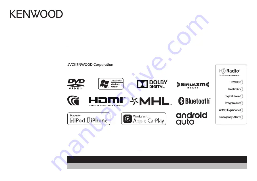 Kenwood DDX6703S Instruction Manual Download Page 1